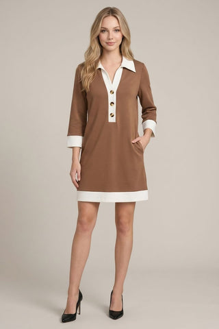 Buttery Soft Collared Shift Dress