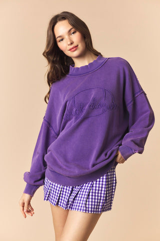 Touchdown Garment Dye Cord Sweatshirt