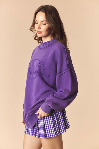 Touchdown Garment Dye Cord Sweatshirt