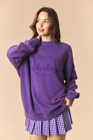 Touchdown Garment Dye Cord Sweatshirt