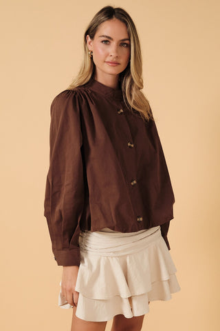 Bubble Hem Lt Weight Cotton Jacket