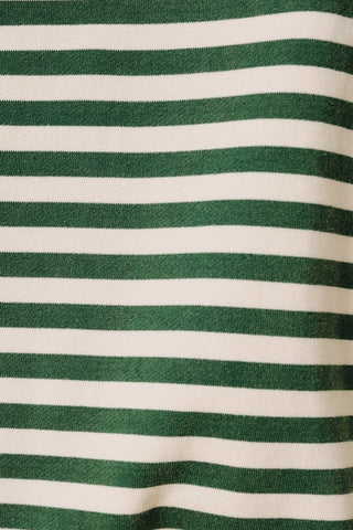 Crew Neck Stripe Sweater Shirt