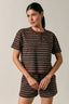 Brown - White Stripe
