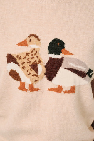 Mallard Duck Graphic Knit Sweater