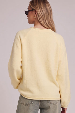 Fish Intarsia Cozy Sweater in Lemon