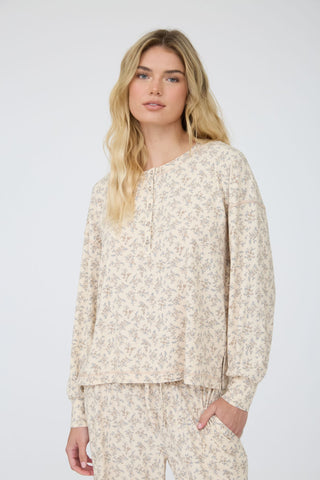 Ditsy Floral Boxy Henley & Pants Set