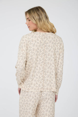 Ditsy Floral Boxy Henley & Pants Set