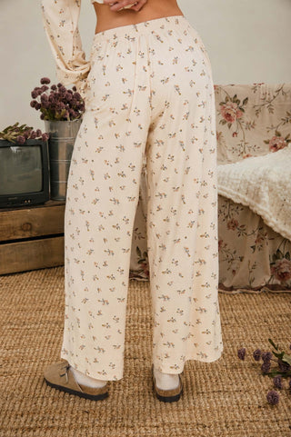Ditsy Floral Boxy Henley & Pants Set