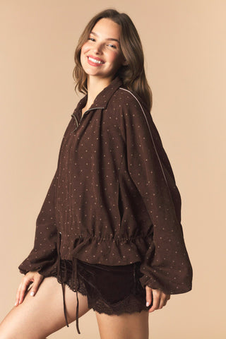 Mini Dot Windbreaker Jacket
