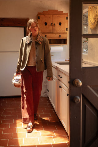 Off Duty Corduroy Utility Pants - Washed Cinnamon full length
