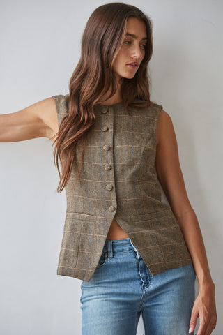 Charlene Buttondown Top