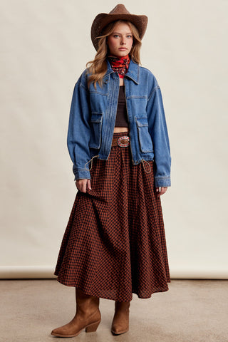 Oversized Utility Denim Jacket