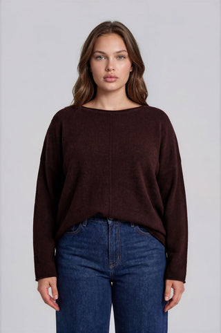 Curvy Fireside Seam Sweater