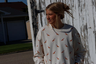USA Dog Graphic Print Sweatshirt