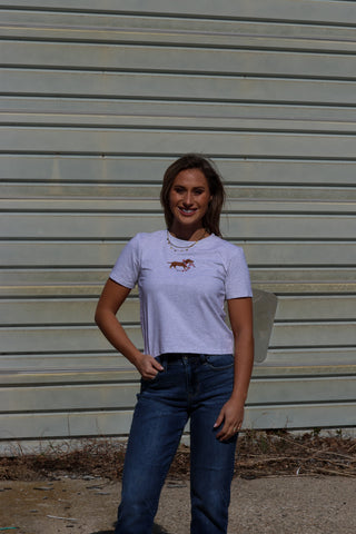 USA Dog Embroidered Baby Tee