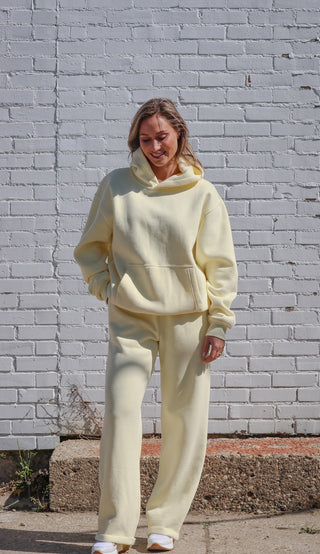 Lani Cloud Fleece Wide Leg Sweat Set