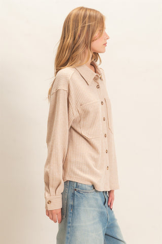 Corduroy Button-Up Shirt