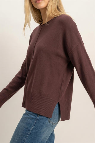 Roll Neck Seam Detail Sweater