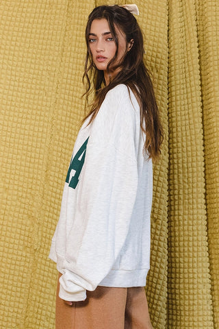 'Tequila' Graphic Sweatshirt Top