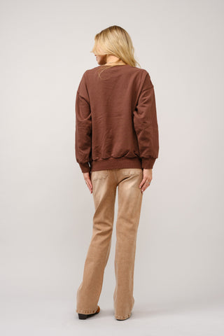 Embroidered Western Pullover Sweatshirt, view 3