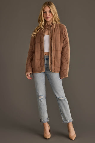 Cozy Soft Quilted Zip-Up Jacket