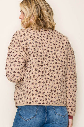 Floral Printed Quilted Jacket | JQ Clothing Co.