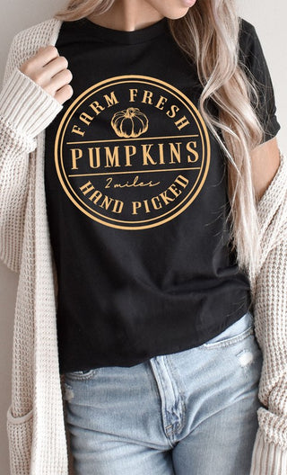 Farm Fresh Pumpkins Circle Tee | JQ Clothing Co.