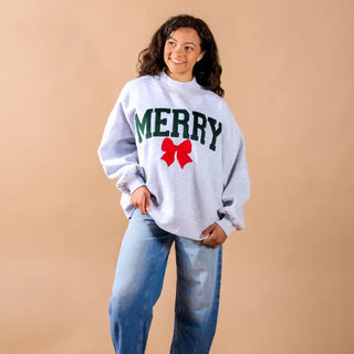 The Merry Bow Mockneck Sweatshirt