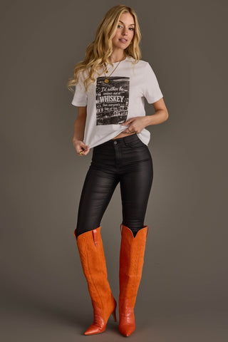 White Shot of Whiskey Graphic Tee