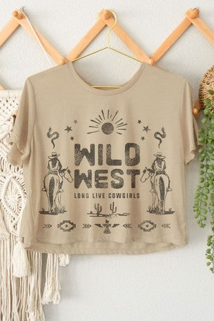 Wild West Graphic Crop Top | JQ Clothing Co.