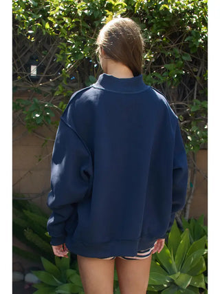 'Lucky &amp; Mallard' Mock-Neck Sweatshirt