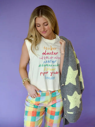 Teacher Graphic Tank
