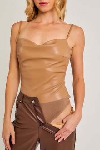 Fearless Faux Leather Bodysuit | JQ Clothing Co.