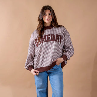 Get Your Game On Mock Neck Sweatshirt