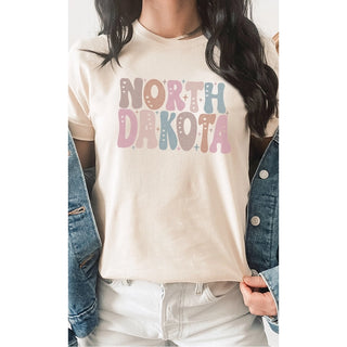 ND State Outline Bison Tee