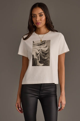 White Cowgirl Boots Graphic Tee