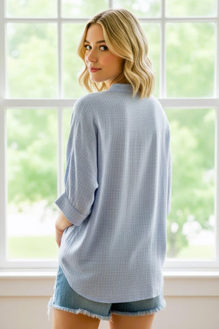 Yarn Dyed Linen Like Shirt, view 2