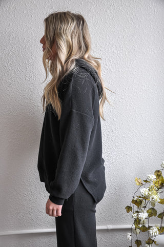 Laid-back Cloudy Knit L/S Hoodie