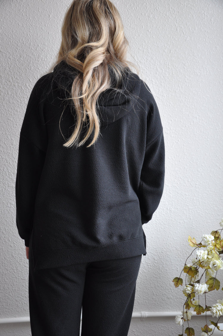 Laid-back Cloudy Knit L/S Hoodie