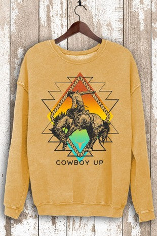 Cowboy Up Mineral Sweatshirt | JQ Clothing Co.