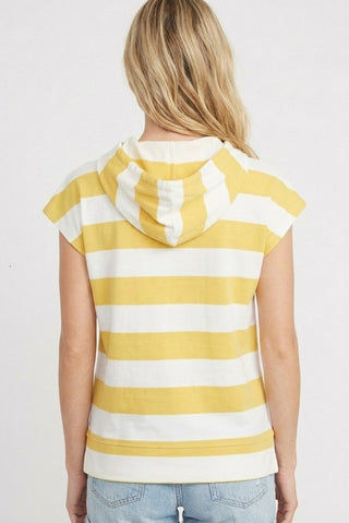 Rugby Striped Hoodie Sweatshirt