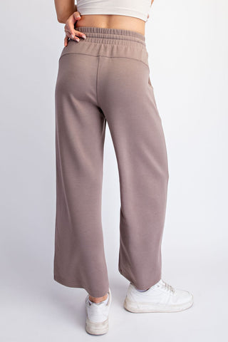 Modal Scuba Cropped Wide Pant