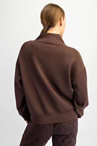Modal Scuba Luxe Half-Zip Jacket Set
