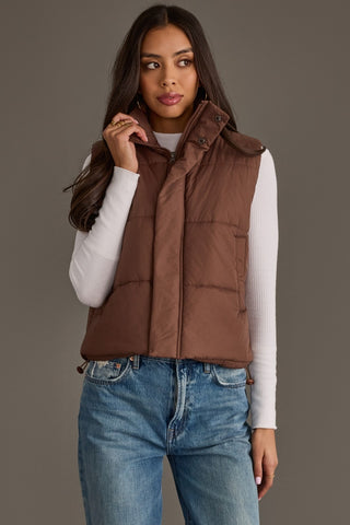 Brown Puffer Vest