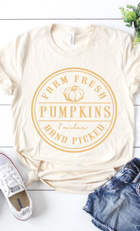 Farm Fresh Pumpkins Circle Tee | JQ Clothing Co.