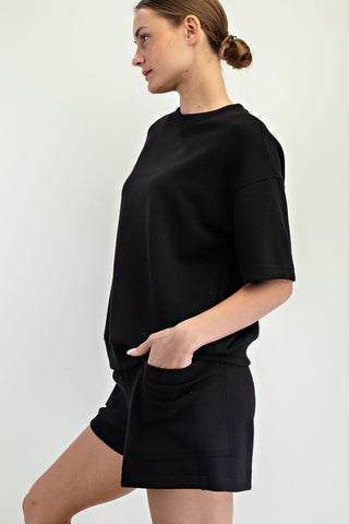 Modal Poly Span Tulip Short Set