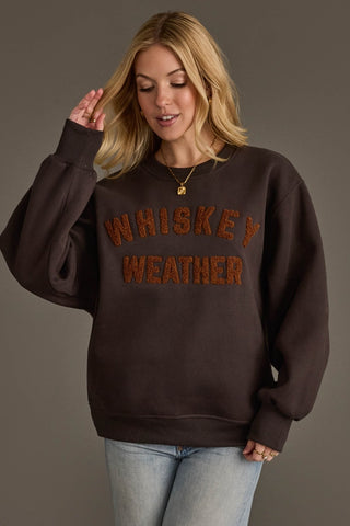 Whiskey Weather Embroidered Sweatshirt