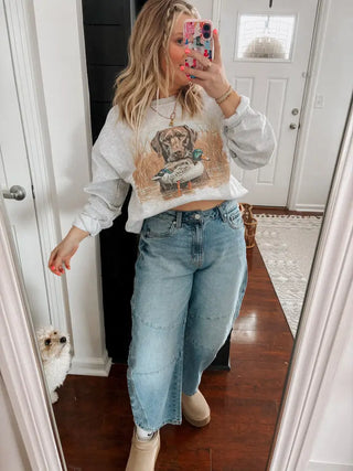 Pond Life Graphic Crew Sweatshirt