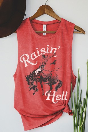 Raisin Hell Graphic Tank Top | JQ Clothing Co.