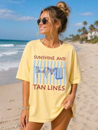 Sunshine & Tan Lines Beach T-Shirt